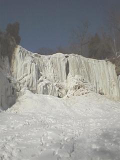 Websters Falls in the winter