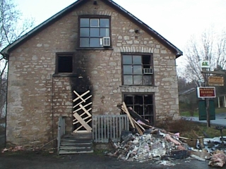 Old Stone Gallery fire picture