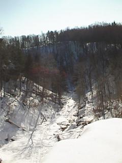 A winter view of Spencer Gorge