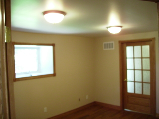 View of Unit 1b towards window overlooking Spencer Creek