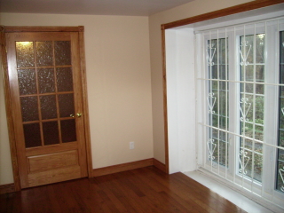 View of Unit 1a towards picture window overlooking Spencer Creek