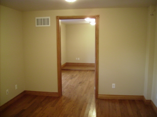 View of Unit 1a from Unit 1b through intercommunicating door